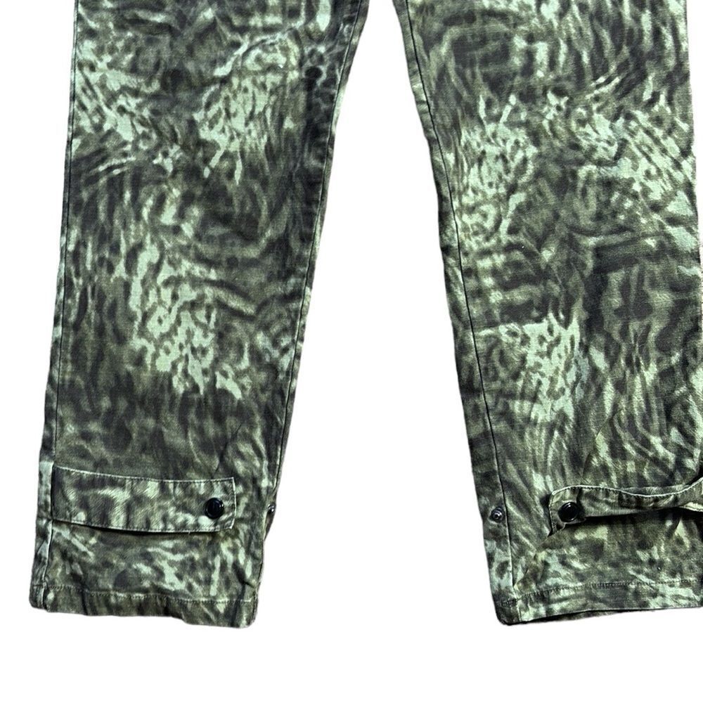 Good American paperbag waist ankle pants in jungle size 2/26 animal print - Picture 4 of 7
